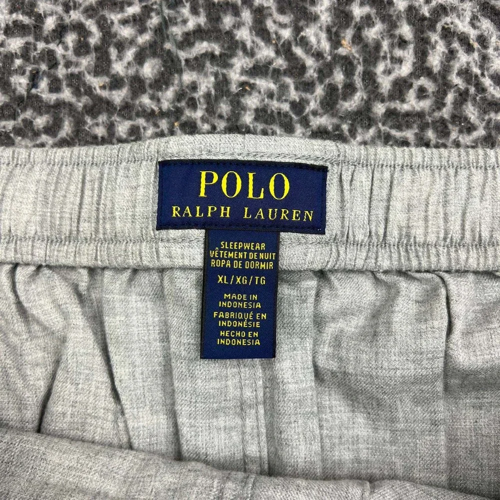 Polo Ralph Lauren Jogger Pajama Pants Men XL Gray Cotton Sleepwear New